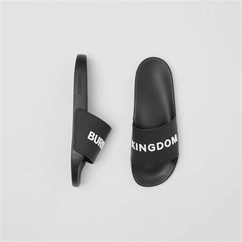 burberry kingdom motif slides|Burberry sandals for Women .